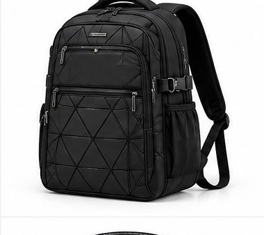 Black KONO geometric backpack