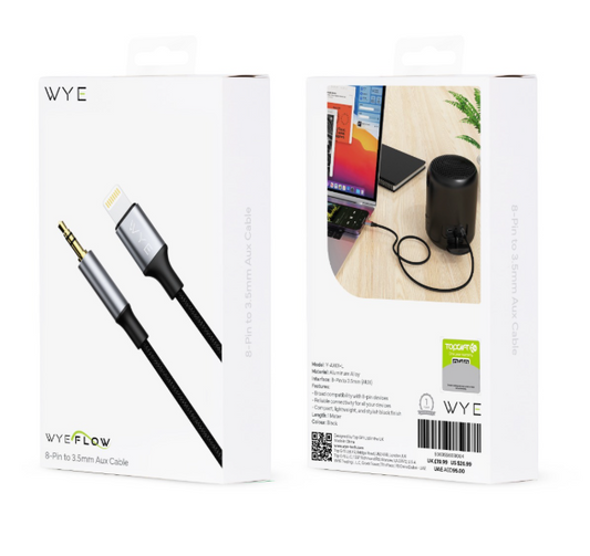 8-Pin to 3.5mm Aux Cable