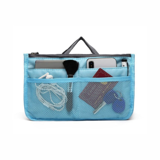 E6876 - Miss Lulu Folding Nylon Handbag Organiser - Blue