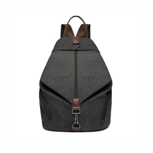EB2044 - Kono Fashion Anti-Theft Canvas Backpack - Black